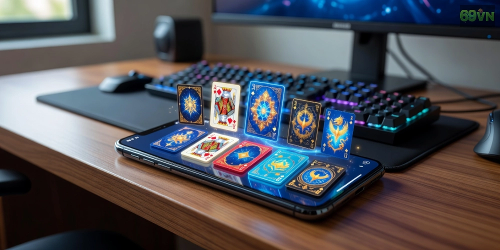 Hình ảnh minh họa giao diện tải game bài 69vn với các trò chơi phổ biến